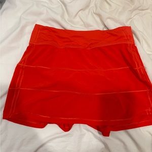 Red Lululemon Tennis Skirt
